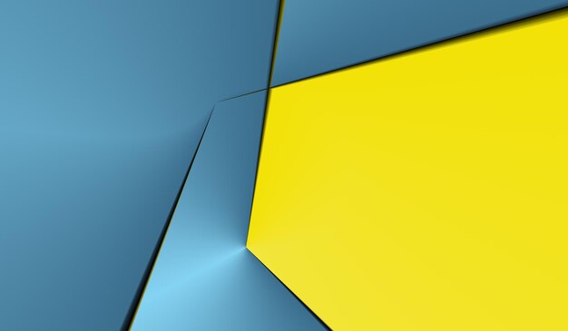 Fond dynamique de carte moderne bleu jaune