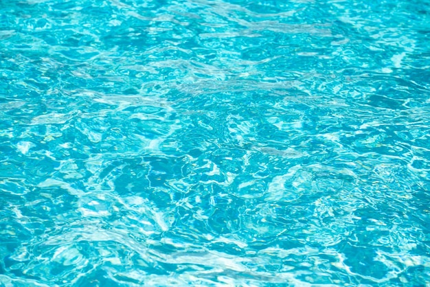 Fond d'eau de piscine fond de texture de vague bleue abstraite ou ridée de l'eau