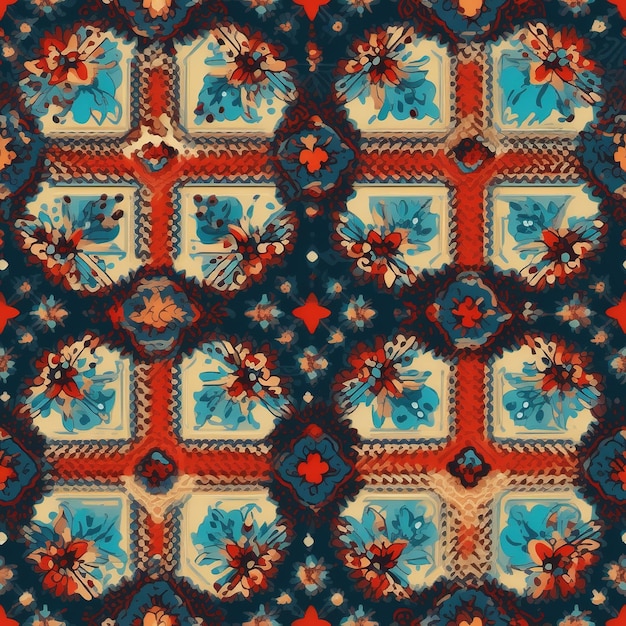 fond d'échecs à motif textile classique