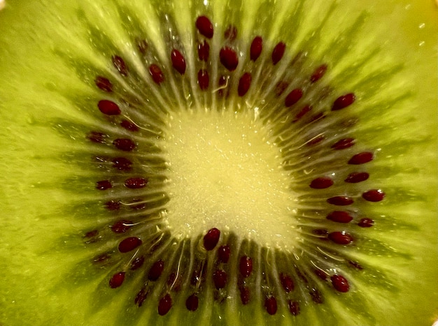 Fond d'économiseur d'écran de fruits macro kiwi vert juteux frais