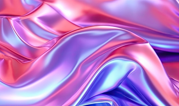 Photo fond d'écran abstrait vague liquide fond holographique créatif pour bannière carte postale livre illustration carte ai générative