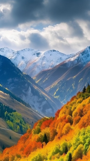 Fond d'écran Automne dans les montagnes