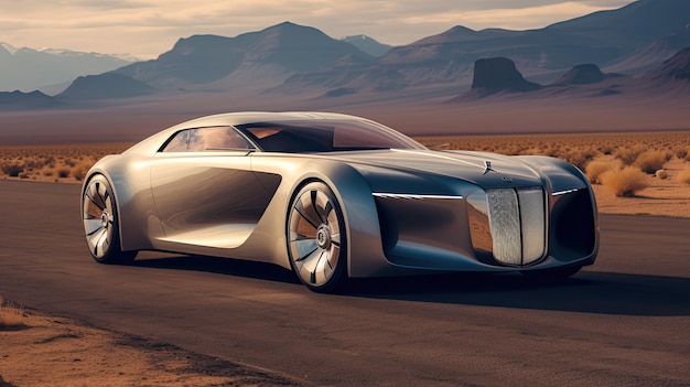 Fond d'écran de conception de voiture concept futuriste