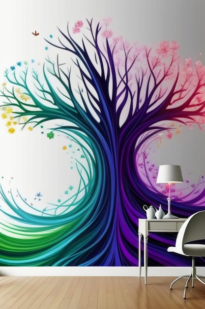 Photo fond d'écran créatif fond style simple illustration coloré art abstrait forme de bannière