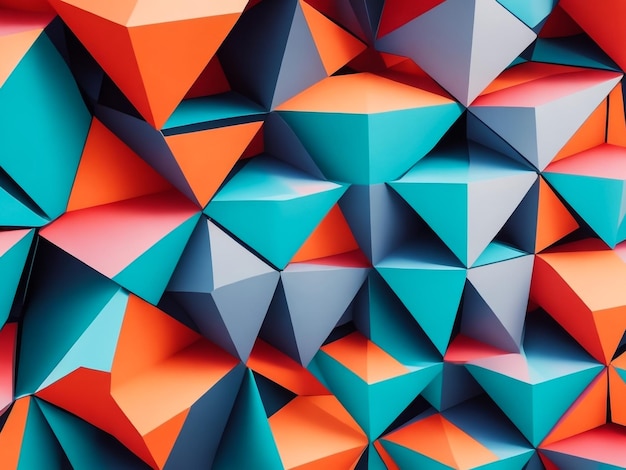 Fond d'écran de formes organiques colorées abstraites rendu 3d illustration 3d