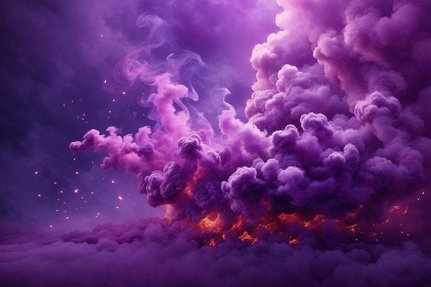 Fond d'écran de fumée violet Fond de fumée Fond d'effets de fumée Fonds d'écran de fumée Fond de fumée coloré Fonds d'écran de fumée abstraite AI Générative