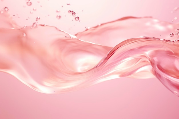 Fond d'écran HD fluide ondulé rose futuriste