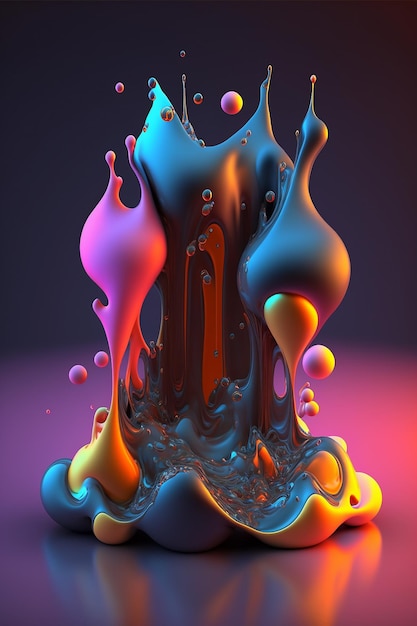 Fond d'écran liquide abstrait