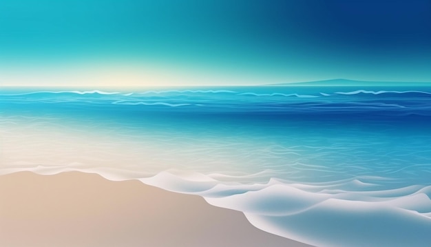 Fond d'écran de l'océan bleu et de la plage