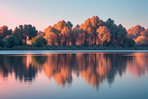 Fond d'écran de photographie de paysage naturel de beau lac se détendre illustration joyeuse