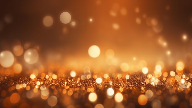 Fond d'écran de produit de bokeh d'or fond d'écran d'affichage de lumière marron orange