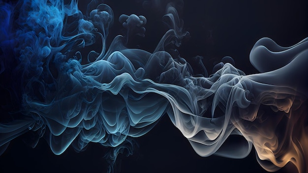 Fond d'écran réaliste de fumée colorée abstraite