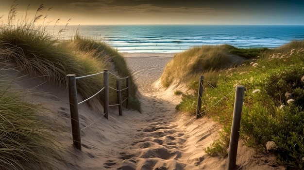 Fond d'écran Étapes vers la plage