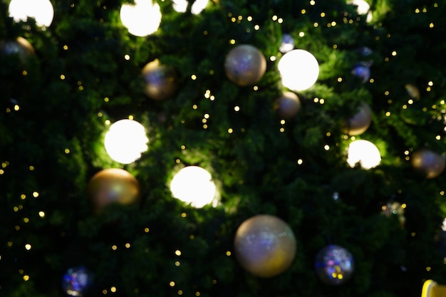 Fond d'écran thème sapin et lumières de Noël