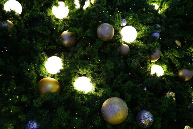 Fond d'écran thème sapin et lumières de Noël