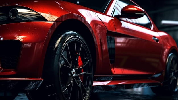 fond d'écran de voiture de sport rouge