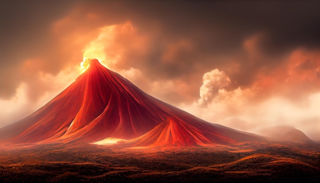 Fond d'écran volcan