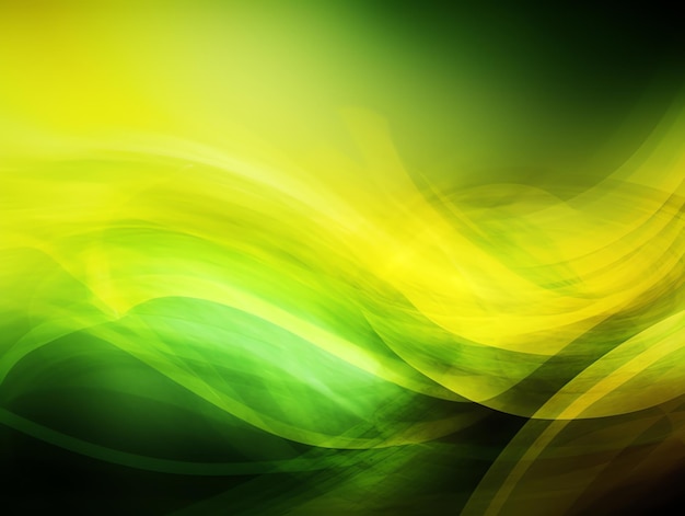 Photo fond d'effet abstrait vert et jaune pour ordinateur de bureau et fond d'écran