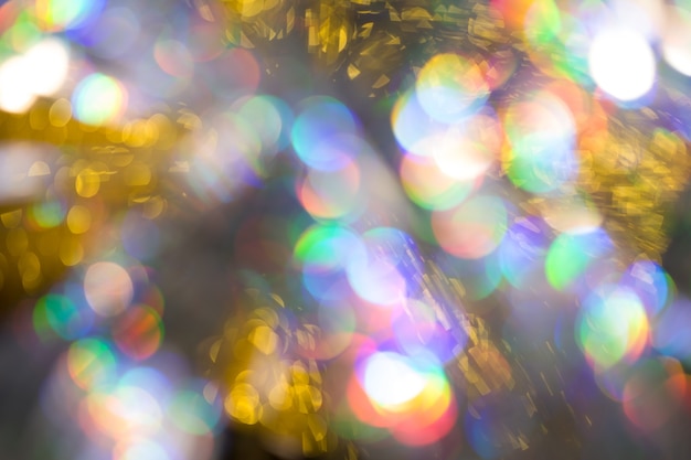 Fond effet bokeh grand arc-en-ciel multicolore