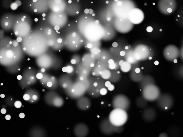 fond d'effet de lumières bokeh noir abstrait