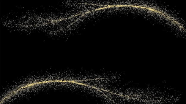 Fond élégant de paillettes d'or