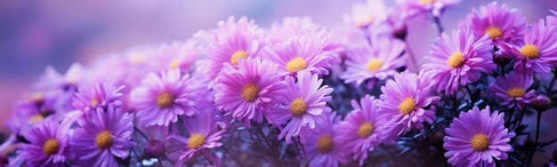 Fond d'été de fleurs d'asters