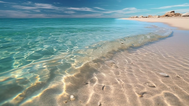 Fond d'été de l'île de l'océan de la plage