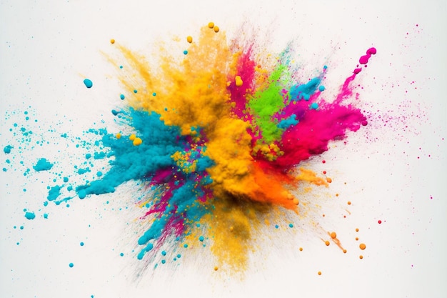 fond d'explosion de couleur holi