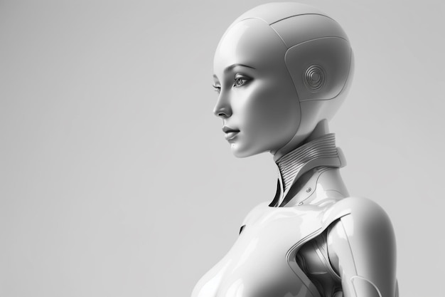 Fond de femme robot Créé avec la technologie générative Ai