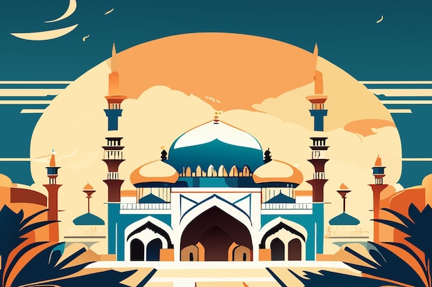 Fond de festival décoratif ramadan kareem EidalAdha islamique