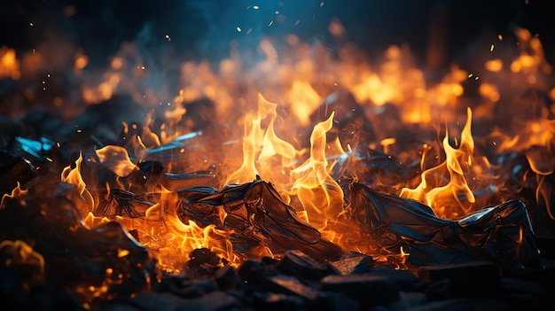 fond de feu pour bannière fond de feu hd flammes réalistes