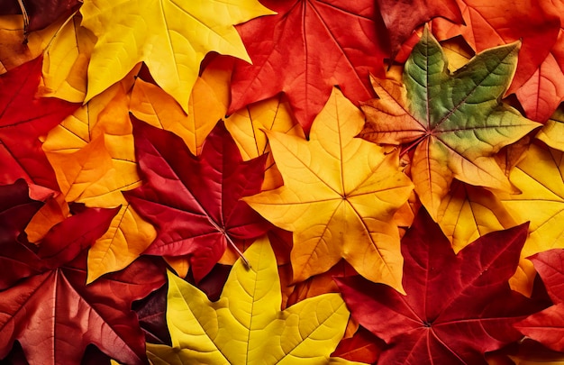 Fond de feuilles d'automne Fond d'automne Generative AI