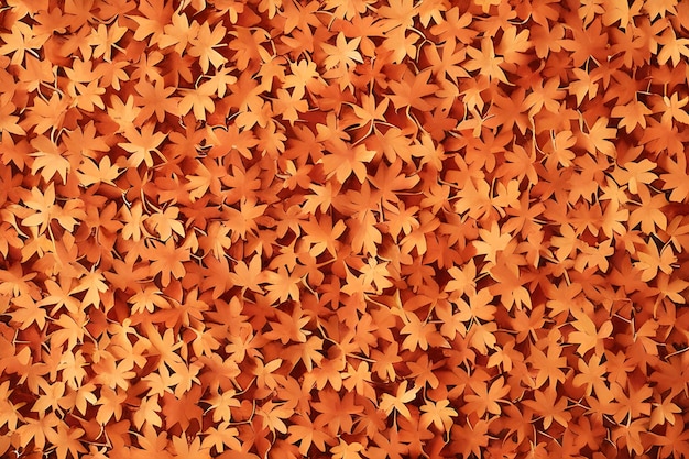 Un fond de feuilles d'automne qui est orange et brun.