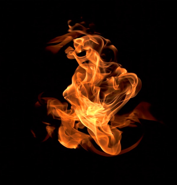 Fond de flammes de feu