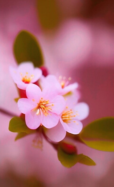 Photo fond de fleurs de fleurs de cerisier