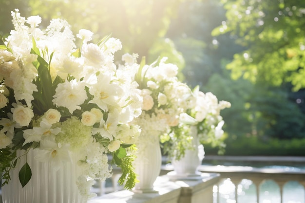 Fond De Fleurs En Plein Air