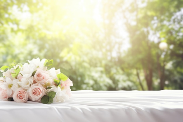 Fond De Fleurs En Plein Air