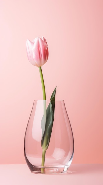 Fond de fleurs de tulipes Illustration IA générative