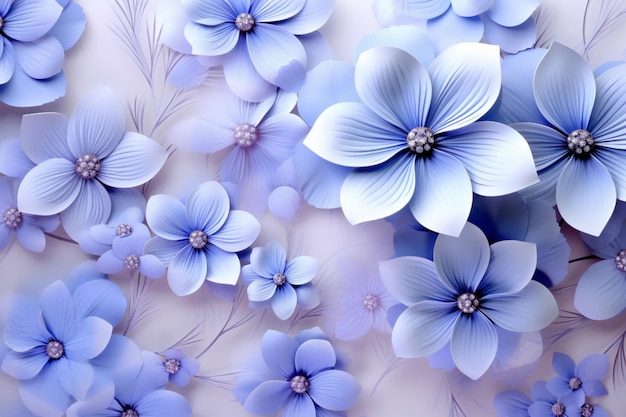Fond De Fleurs Violettes