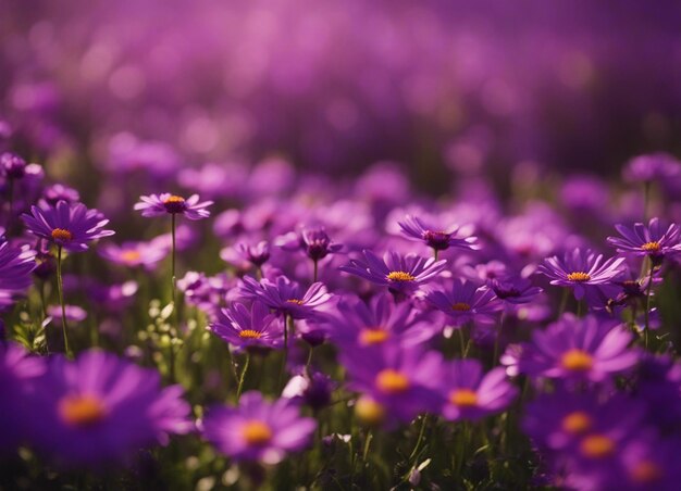 Photo un fond de fleurs violettes