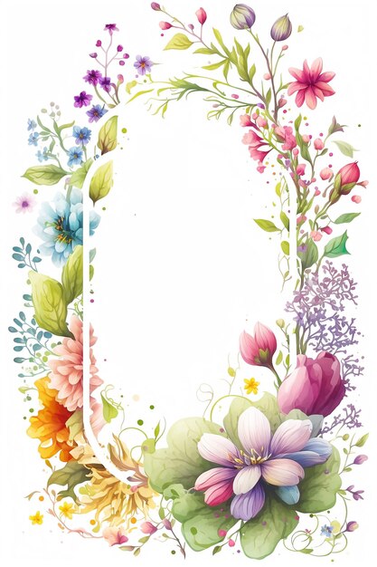 le fond floral aquarelle