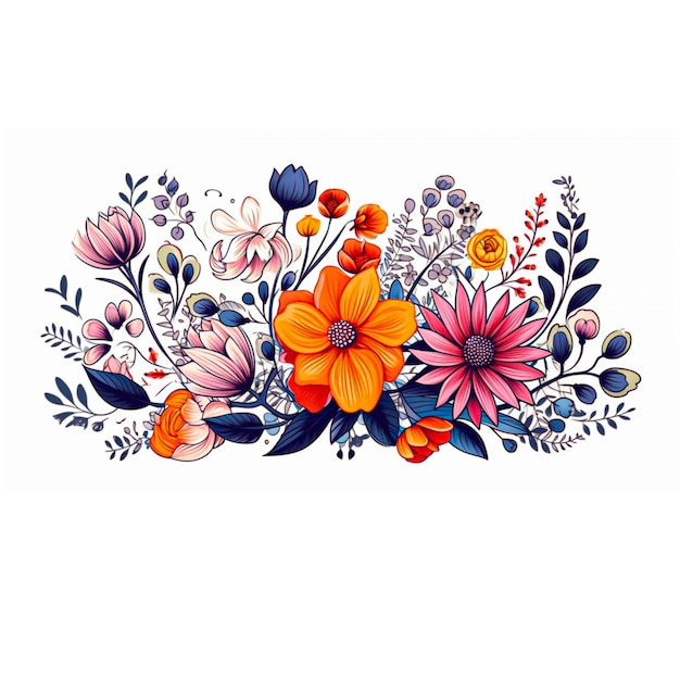 un fond floral à l'aquarelle