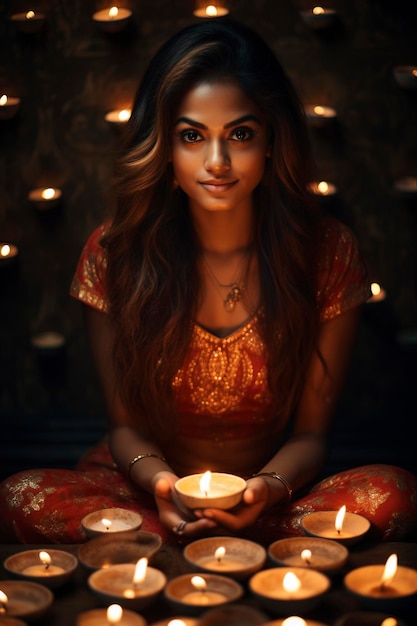 Fond et fond de Diwali