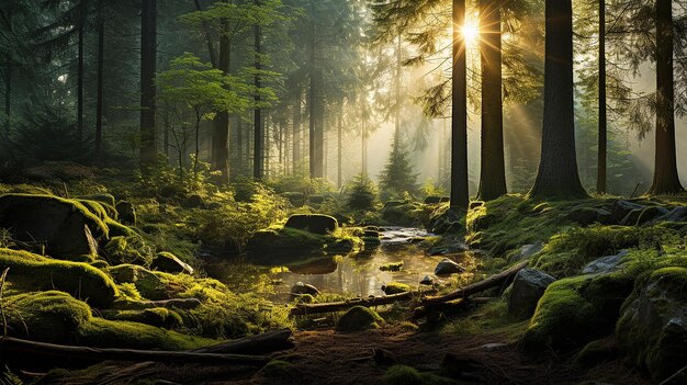 fond de forêt naturelle