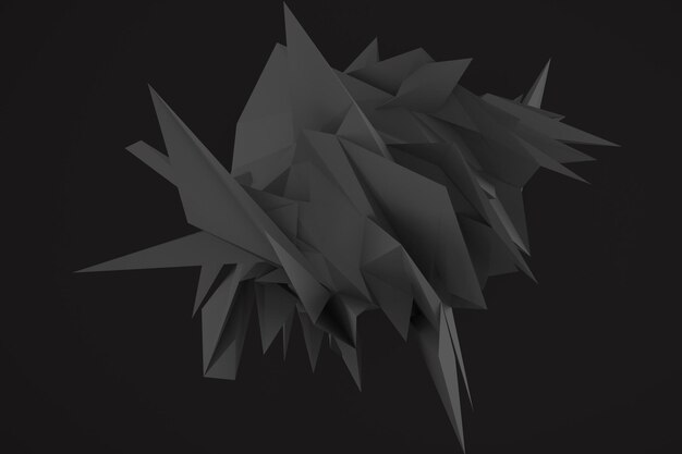 Fond de forme simple 3d noir