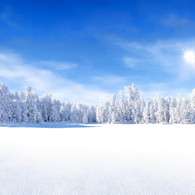 Fond frais généré par la saison hivernale Ai