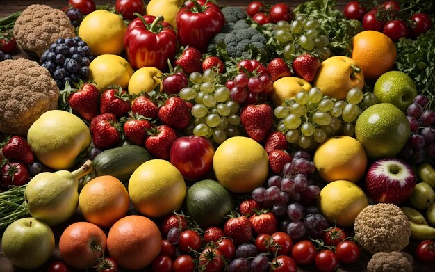 Fond de fruits et légumes