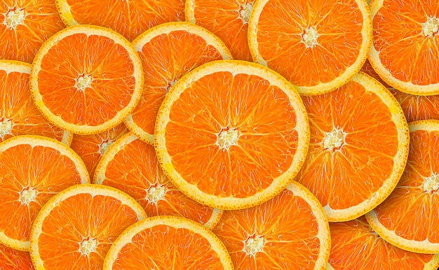 fond de fruits orange