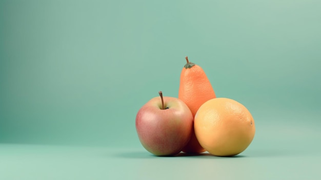 fond de fruits pastel ai génératif