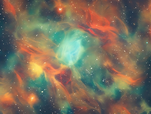 un fond de galaxie coloré avec des étoiles et des fonds d'écran sympas de la galaxie de la nébuleuse